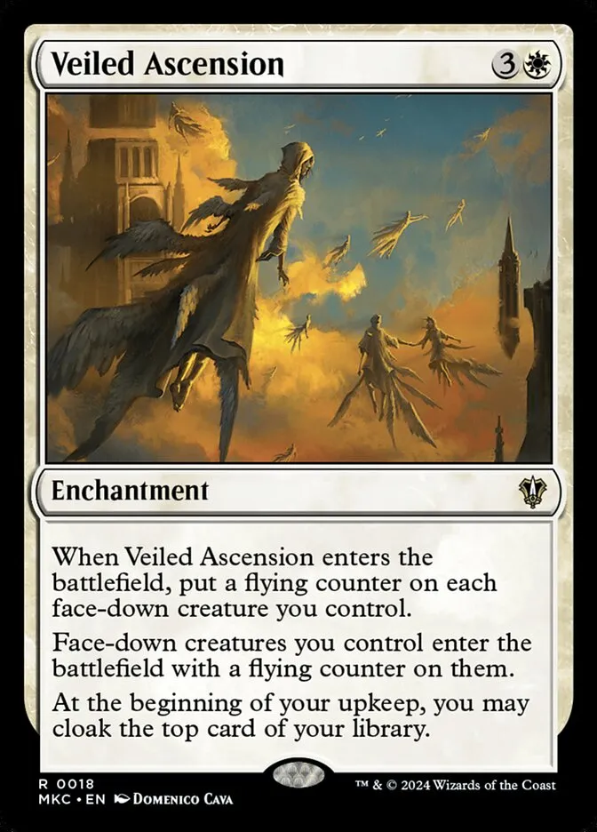 2024 Murders at Karlov Manor Commander Veiled Ascension rare #18 rare card image