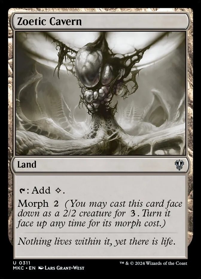 2024 Murders at Karlov Manor Commander Zoetic Cavern #311 uncommon card image