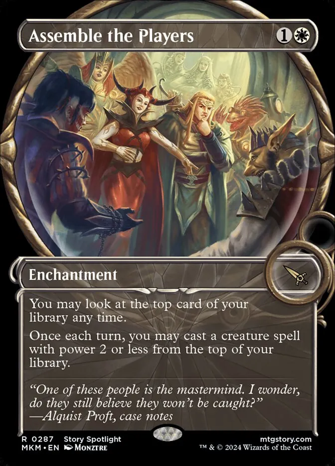 2024 Murders at Karlov Manor Assemble the Players [Showcase] rare #287 rare card image