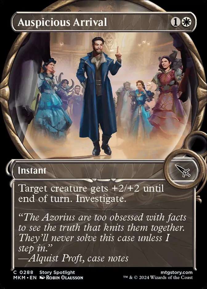 2024 Murders at Karlov Manor Auspicious Arrival [Showcase] common #288 common card image