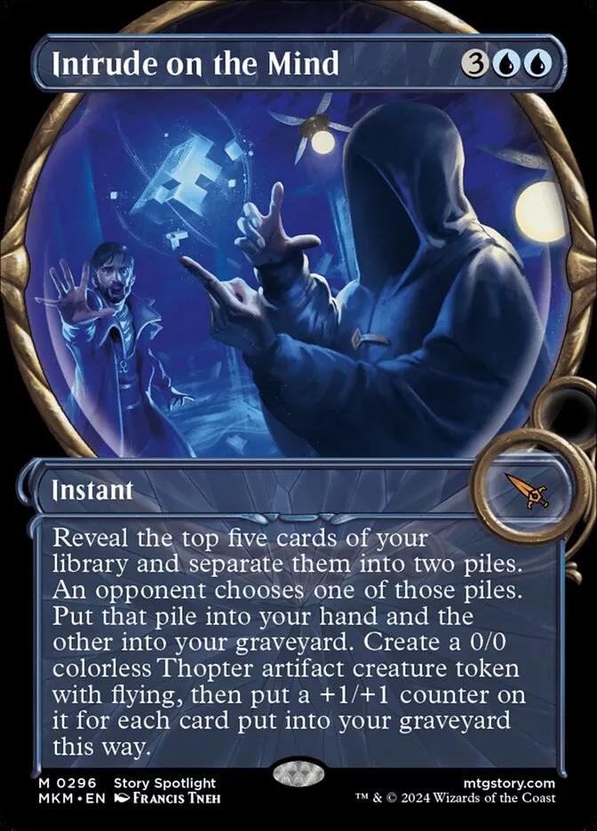 2024 Murders at Karlov Manor Intrude on the Mind [Showcase] mythic #296 mythic card image