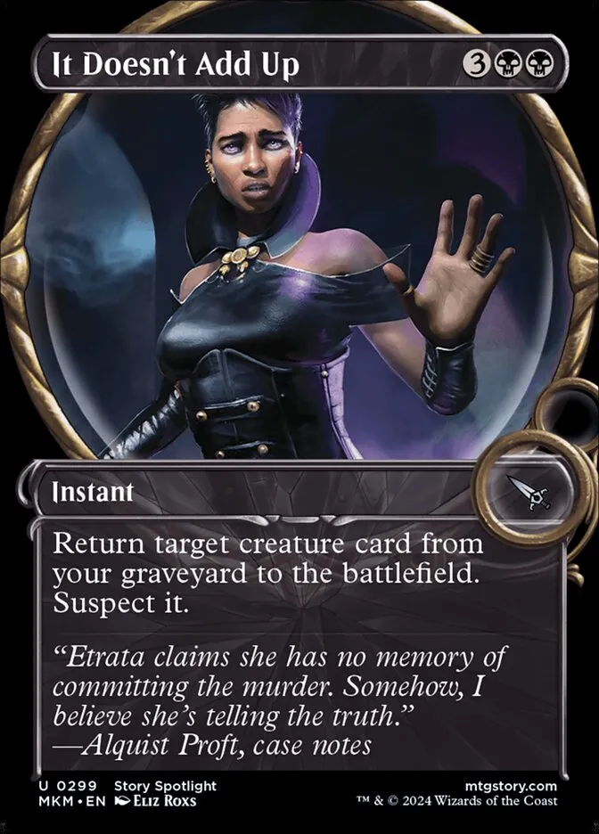 2024 Murders at Karlov Manor It Doesn't Add Up [Showcase] uncommon #299 uncommon card image