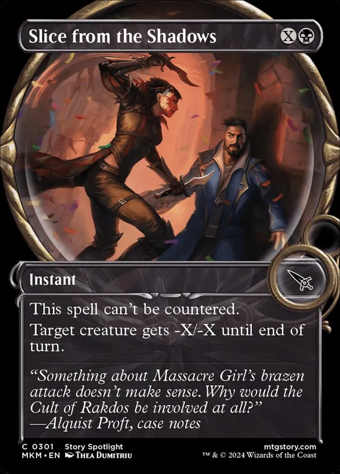 2024 Murders at Karlov Manor Slice from the Shadows [Showcase] common #301 common card image
