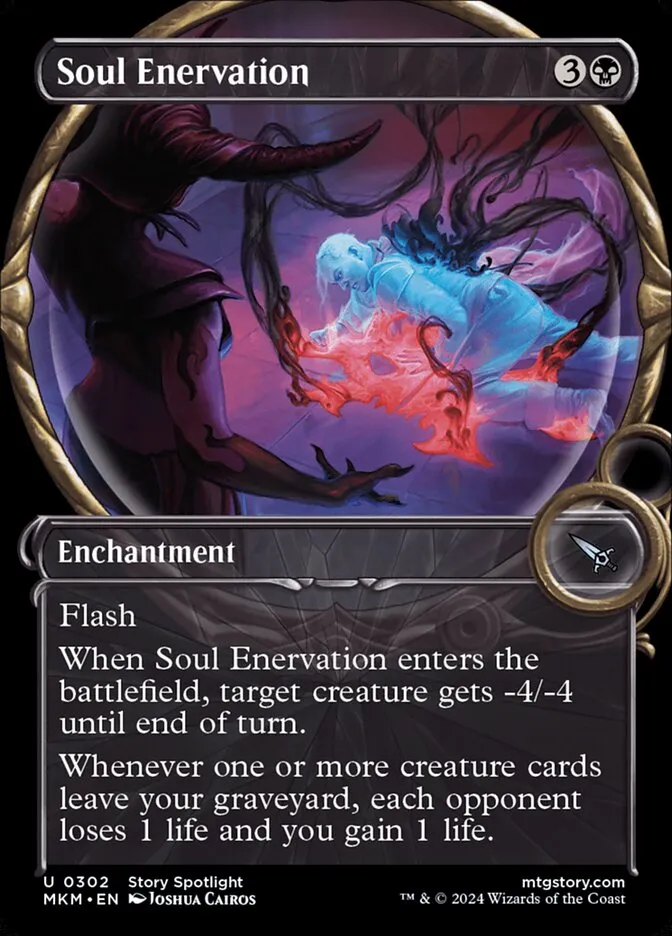 2024 Murders at Karlov Manor Soul Enervation [Showcase] uncommon #302 uncommon card image