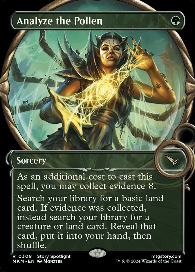 2024 Murders at Karlov Manor Analyze the Pollen [Showcase] rare #308 rare card image