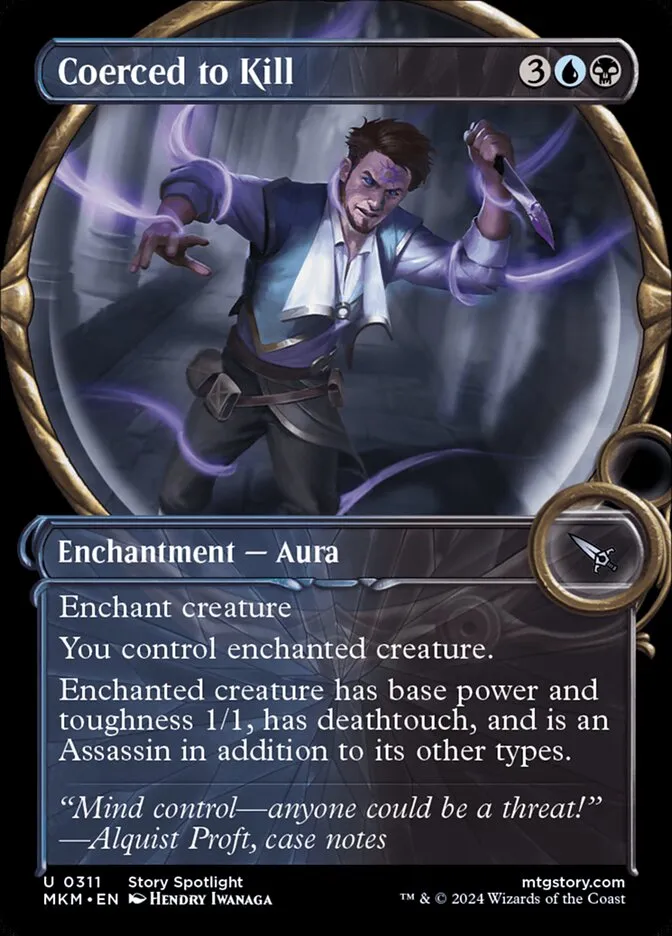 2024 Murders at Karlov Manor Coerced to Kill [Showcase] uncommon #311 uncommon card image
