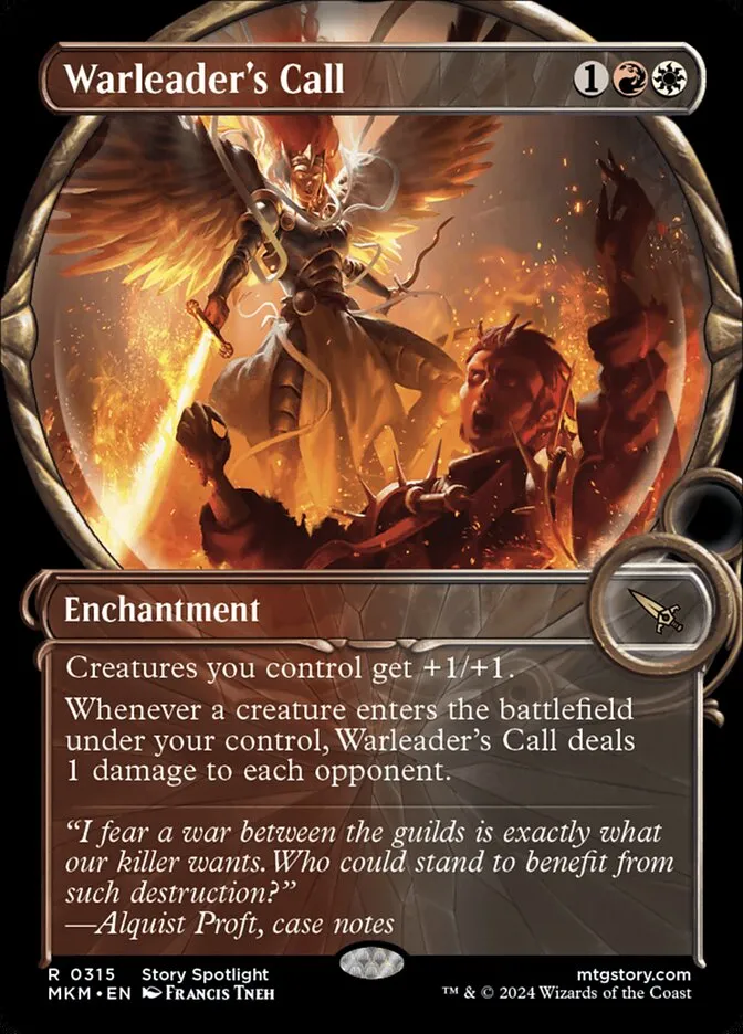 2024 Murders at Karlov Manor Warleader's Call [Showcase] rare #315 rare card image