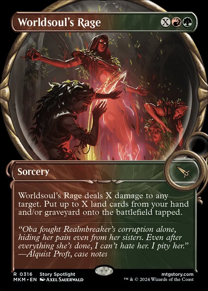 2024 Murders at Karlov Manor Worldsoul's Rage [Showcase] rare #316 rare card image