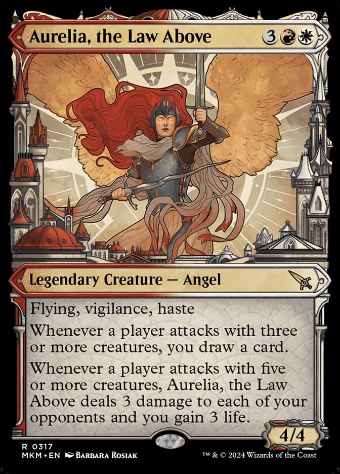 2024 Murders at Karlov Manor Aurelia, the Law Above [Serialized] rare #317 rare card image