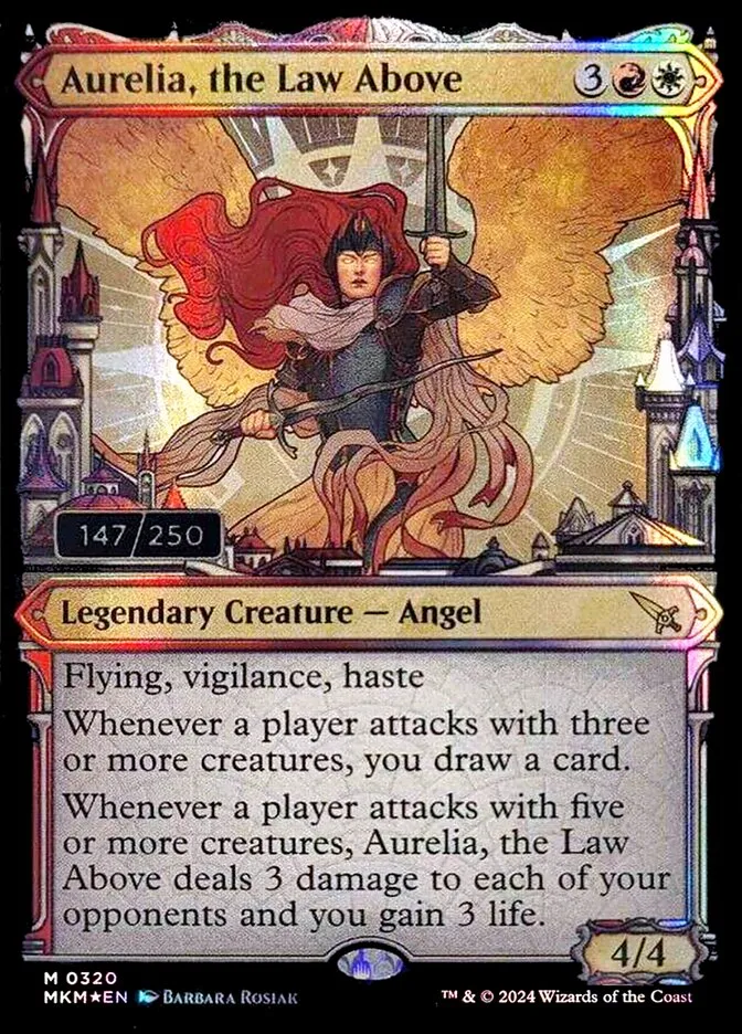 2024 Murders at Karlov Manor Aurelia, the Law Above #317z rare card image