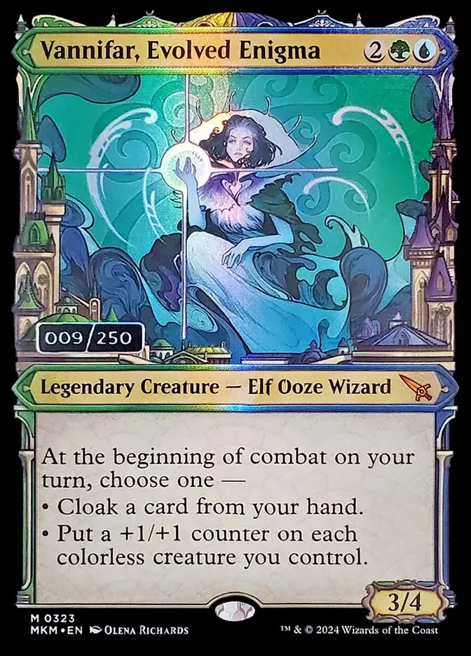 2024 Murders at Karlov Manor Vannifar, Evolved Enigma #323z mythic card image