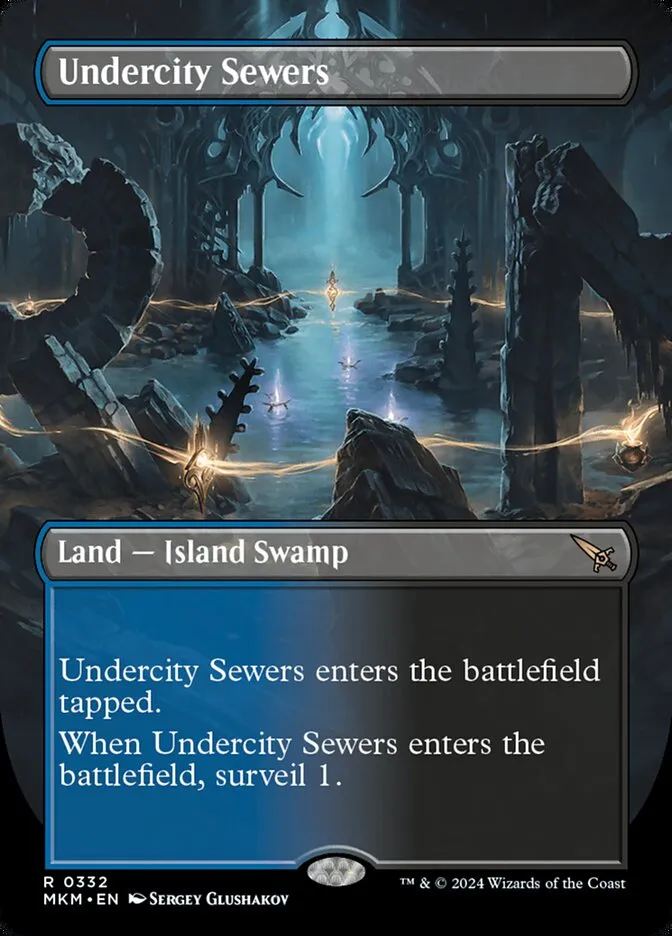 2024 Murders at Karlov Manor Undercity Sewers [Borderless] rare #332 rare card image
