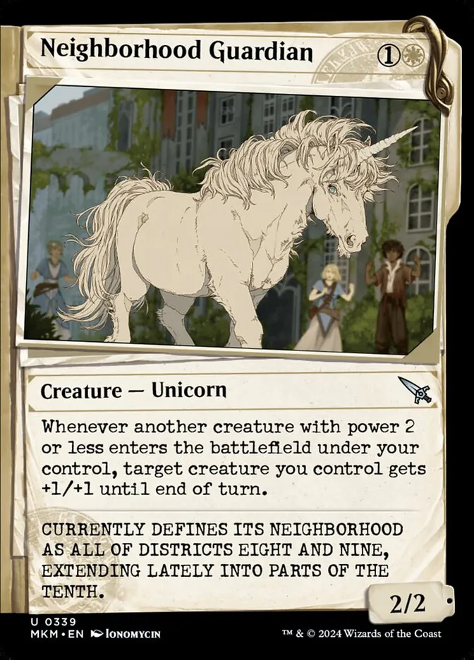 2024 Murders at Karlov Manor Neighborhood Guardian [Showcase] uncommon #339 uncommon card image