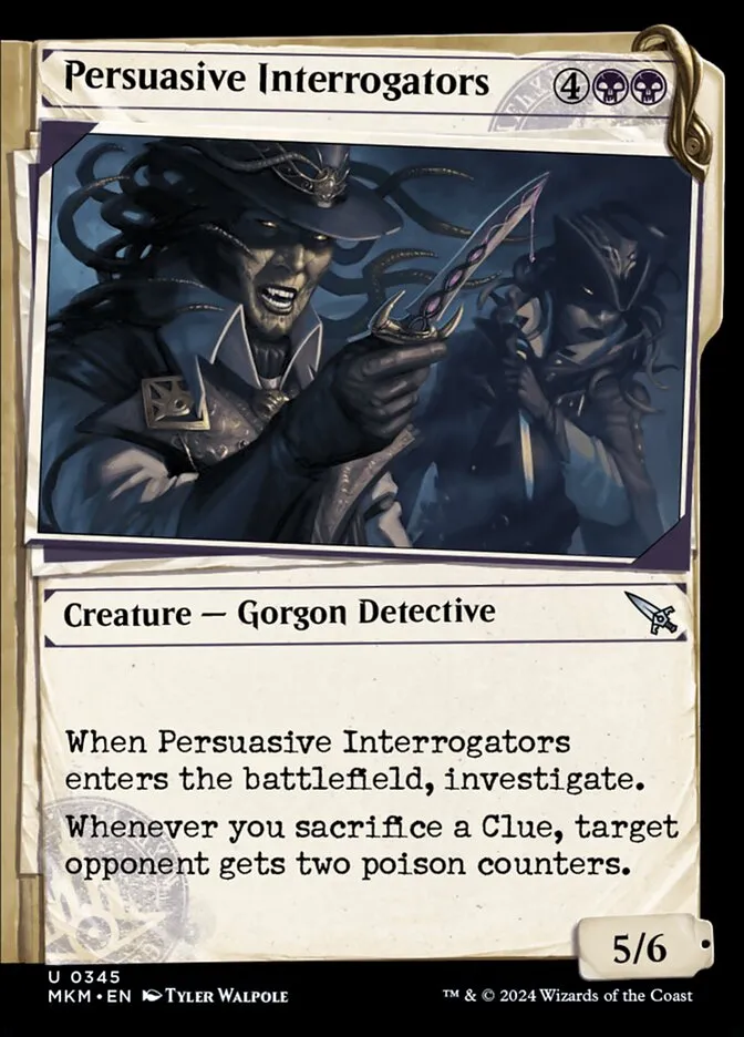 2024 Murders at Karlov Manor Persuasive Interrogators [Showcase] uncommon #345 uncommon card image