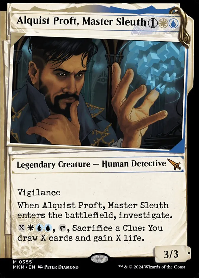 2024 Murders at Karlov Manor Alquist Proft, Master Sleuth [Showcase] mythic #355 mythic card image