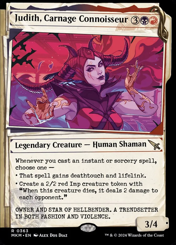 2024 Murders at Karlov Manor Judith, Carnage Connoisseur [Showcase] rare #363 rare card image