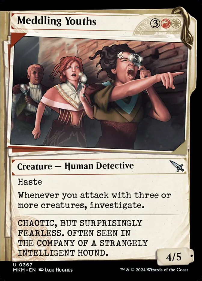 2024 Murders at Karlov Manor Meddling Youths [Showcase] uncommon #367 uncommon card image