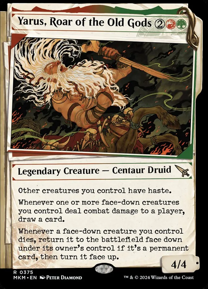 2024 Murders at Karlov Manor Yarus, Roar of the Old Gods [Showcase] rare #375 rare card image