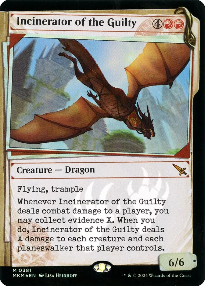 2024 Murders at Karlov Manor Incinerator of the Guilty #381 mythic card image