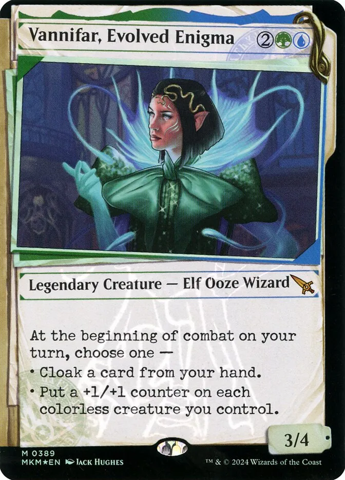 2024 Murders at Karlov Manor Vannifar, Evolved Enigma #389 mythic card image