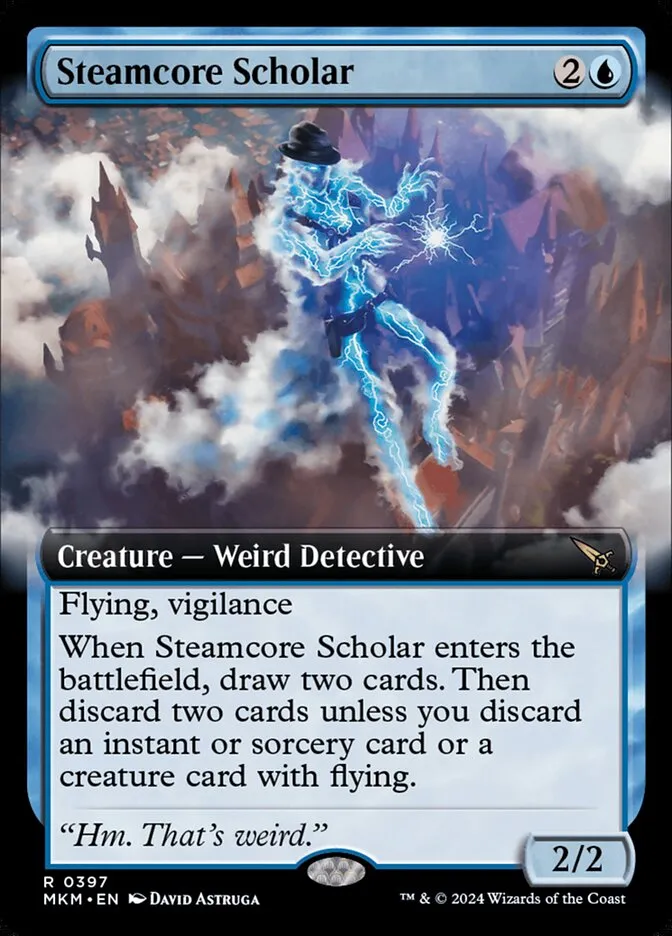 2024 Murders at Karlov Manor Steamcore Scholar rare #397 rare card image