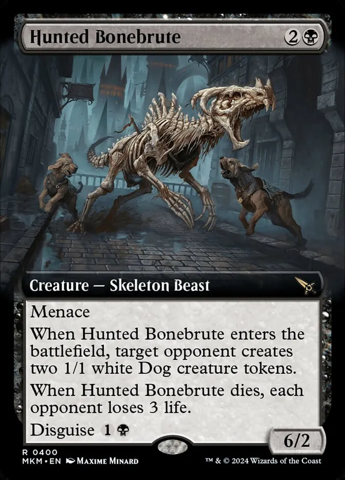 2024 Murders at Karlov Manor Hunted Bonebrute rare #400 rare card image