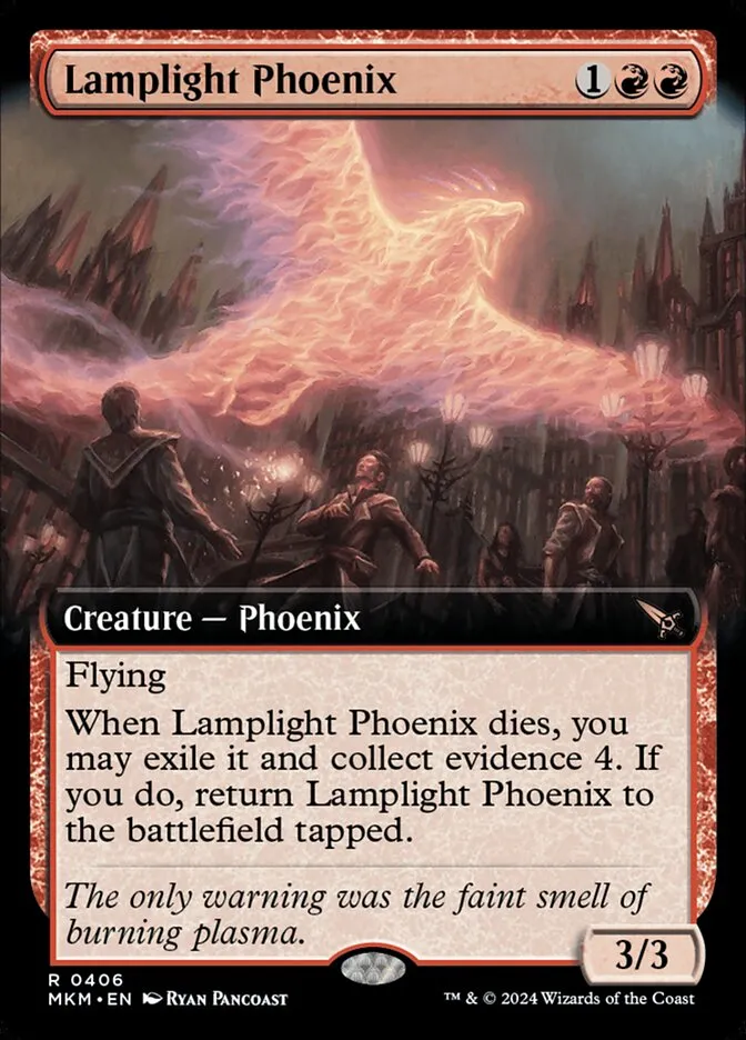 2024 Murders at Karlov Manor Lamplight Phoenix rare #406 rare card image