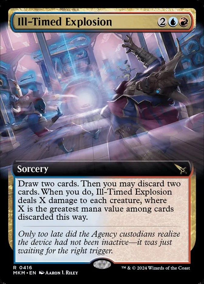 2024 Murders at Karlov Manor Ill-Timed Explosion rare #416 rare card image