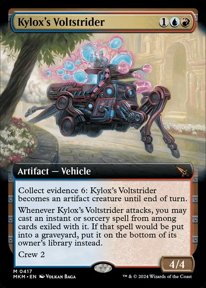 2024 Murders at Karlov Manor Kylox's Voltstrider mythic #417 mythic card image