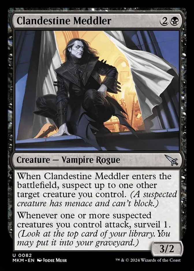 2024 Murders at Karlov Manor Clandestine Meddler #82† uncommon card image