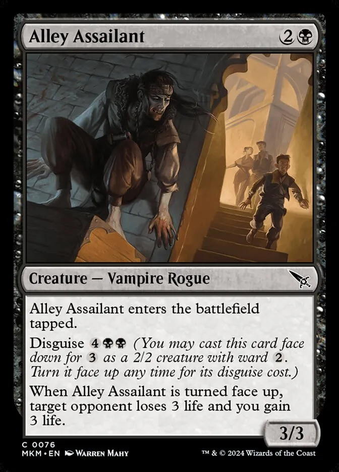 2024 Murders at Karlov Manor Alley Assailant [Foil] common #76 common card image