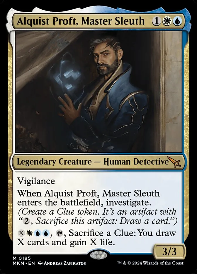 2024 Murders at Karlov Manor Alquist Proft, Master Sleuth #185 mythic card image