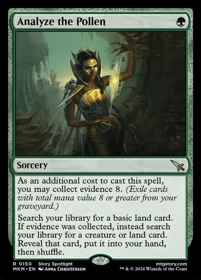 2024 Murders at Karlov Manor Analyze the Pollen rare #150 rare card image