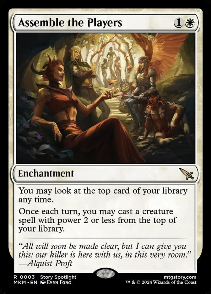 2024 Murders at Karlov Manor Assemble the Players [Foil] rare #3 rare card image