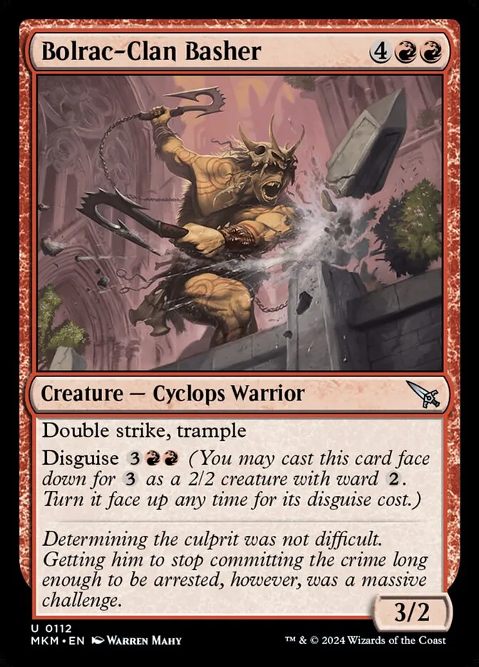 2024 Murders at Karlov Manor Bolrac-Clan Basher #112 uncommon card image