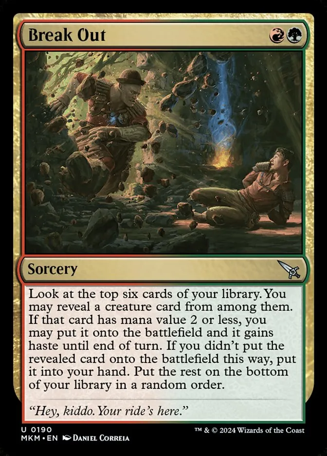 2024 Murders at Karlov Manor Break Out #190 uncommon card image