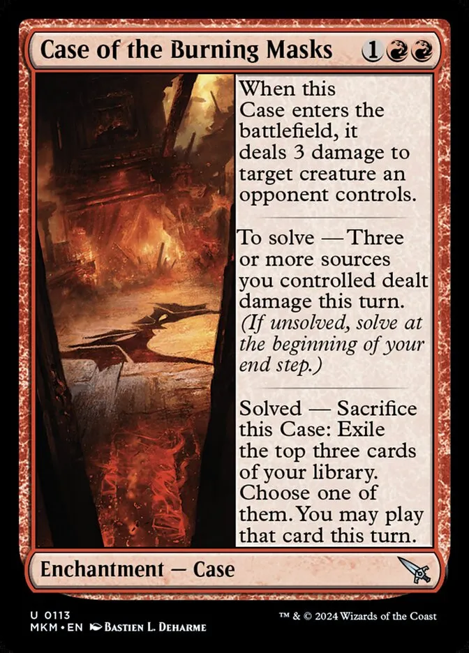 2024 Murders at Karlov Manor Case of the Burning Masks #113 uncommon card image