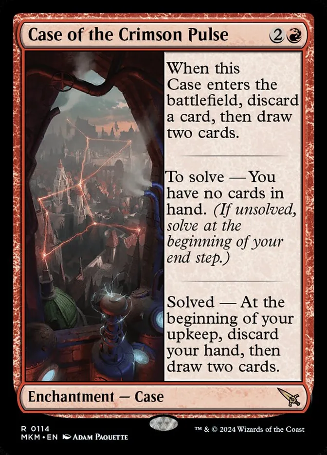 2024 Murders at Karlov Manor Case of the Crimson Pulse rare #114 rare card image