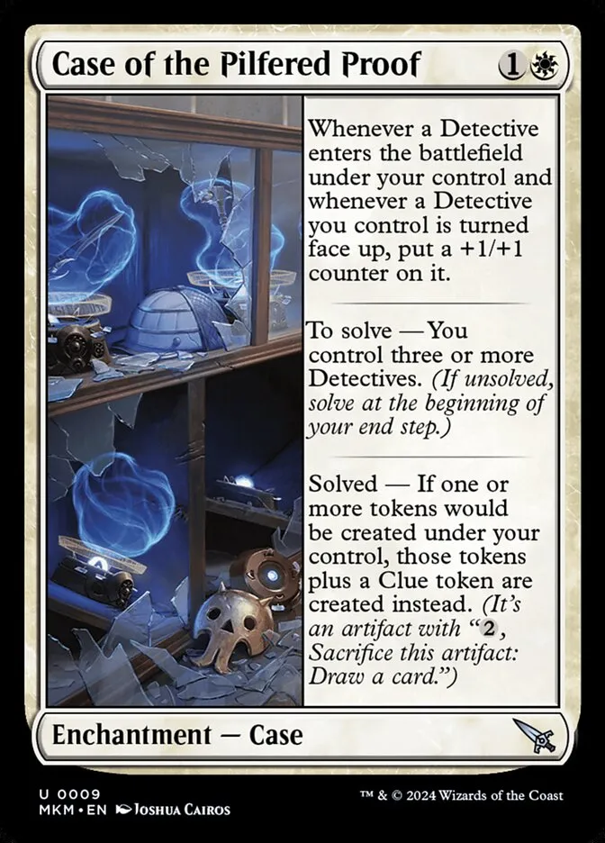 2024 Murders at Karlov Manor Case of the Pilfered Proof [Foil] uncommon #9 uncommon card image