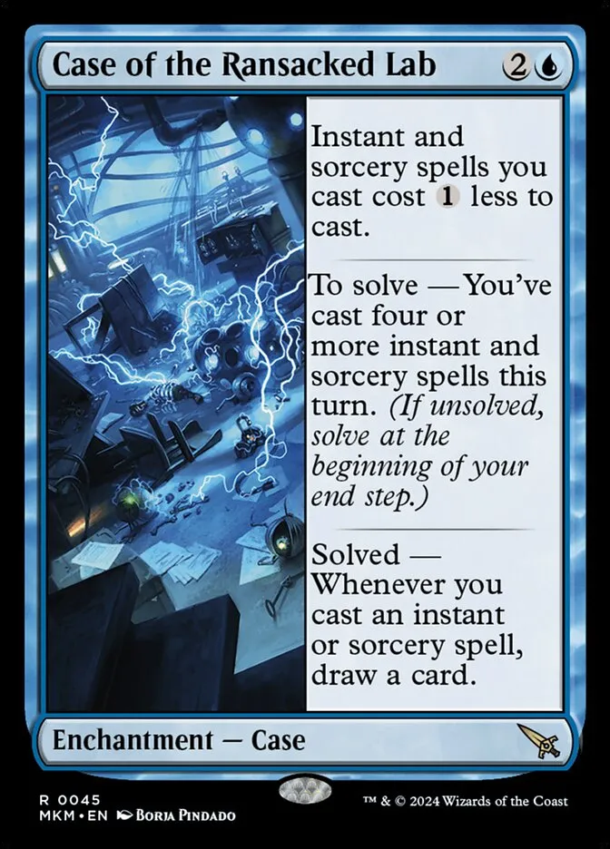 2024 Murders at Karlov Manor Case of the Ransacked Lab [Foil] rare #45 rare card image