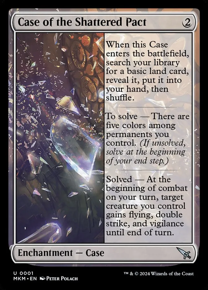 2024 Murders at Karlov Manor Case of the Shattered Pact [Foil] uncommon #1 uncommon card image
