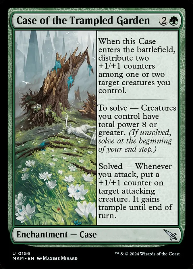 2024 Murders at Karlov Manor Case of the Trampled Garden #156 uncommon card image