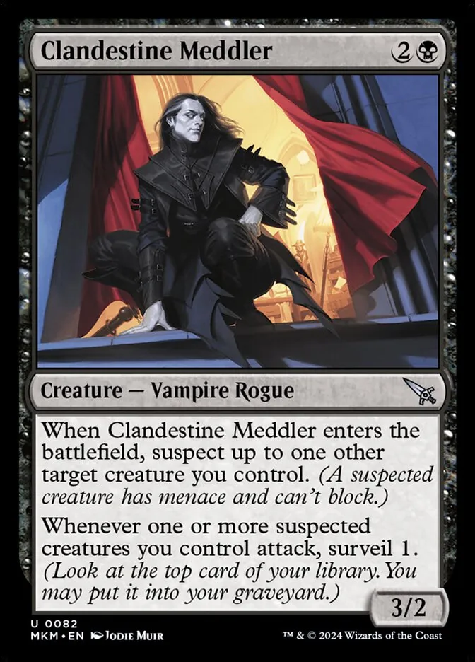 2024 Murders at Karlov Manor Clandestine Meddler #82 uncommon card image