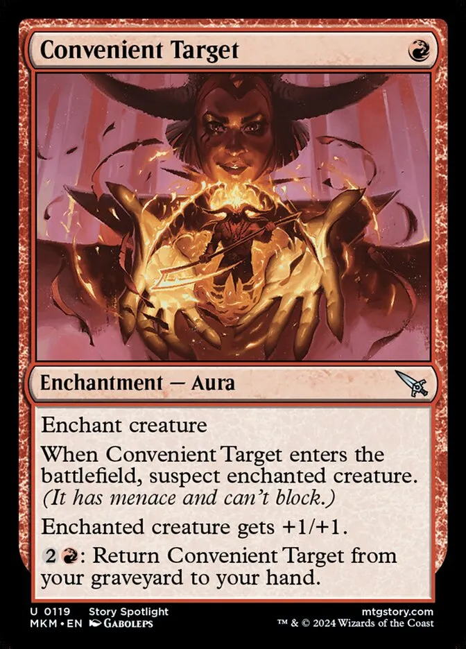 2024 Murders at Karlov Manor Convenient Target #119 uncommon card image