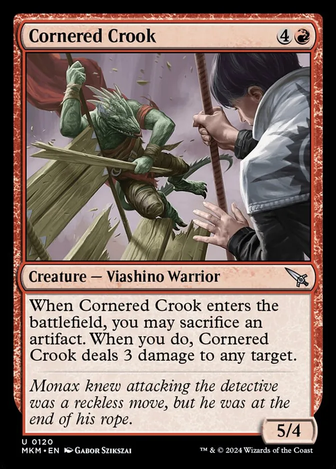 2024 Murders at Karlov Manor Cornered Crook #120 uncommon card image