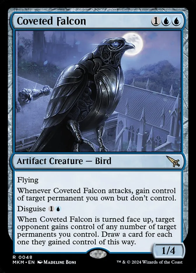 2024 Murders at Karlov Manor Coveted Falcon [Foil] rare #48 rare card image