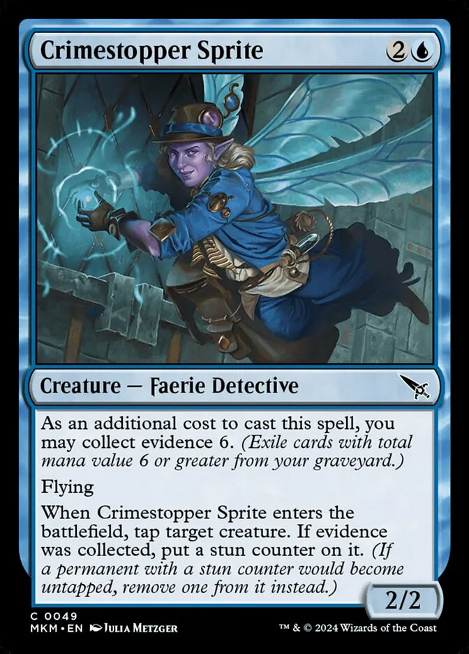2024 Murders at Karlov Manor Crimestopper Sprite [Foil] common #49 common card image