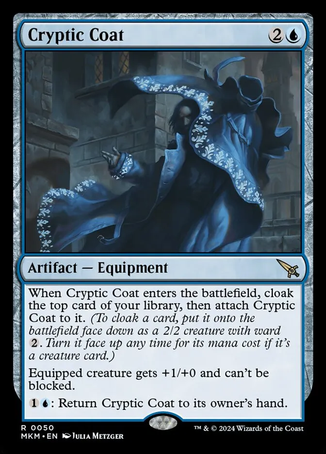 2024 Murders at Karlov Manor Cryptic Coat [Foil] rare #50 rare card image