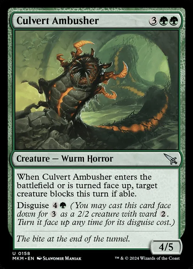 2024 Murders at Karlov Manor Culvert Ambusher #158 uncommon card image