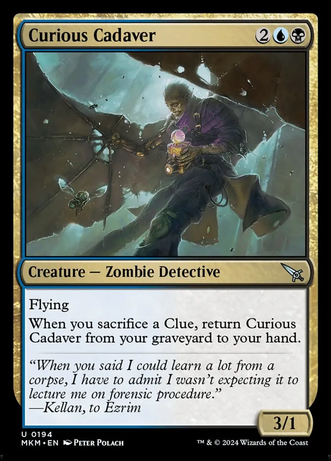 2024 Murders at Karlov Manor Curious Cadaver #194 uncommon card image
